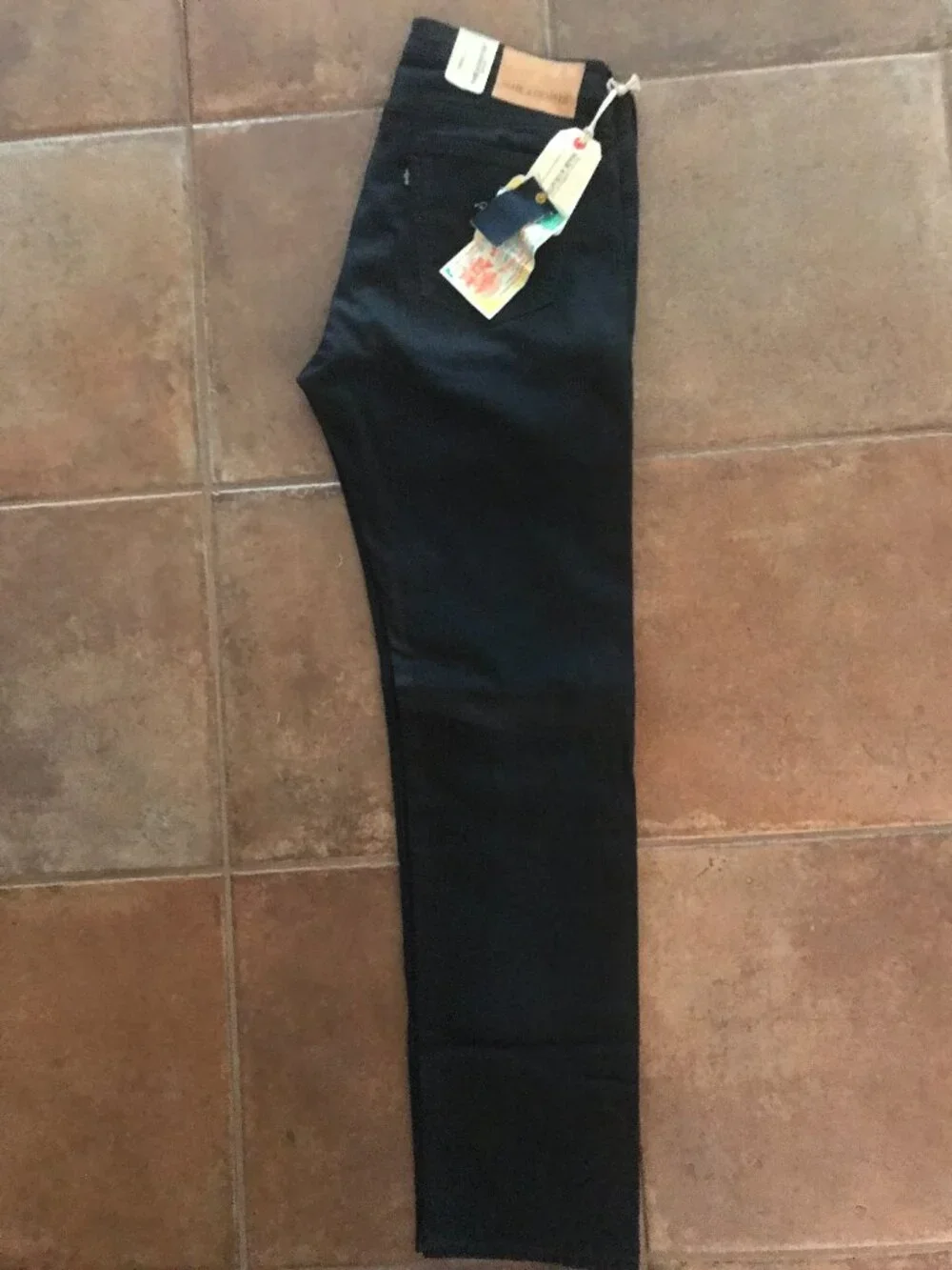 Levi’s Made & Crafted Tack Slim Black Lagoon Jeans 34x32 NWT